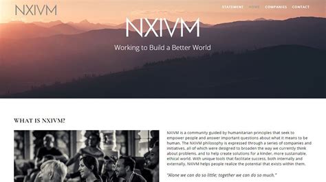 nvxim|nxivm official website.